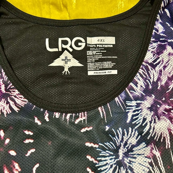 LRG Fire Starter Black and Purple Fireworks Jersey 4XL (selling matching shorts) - Picture 2 of 3